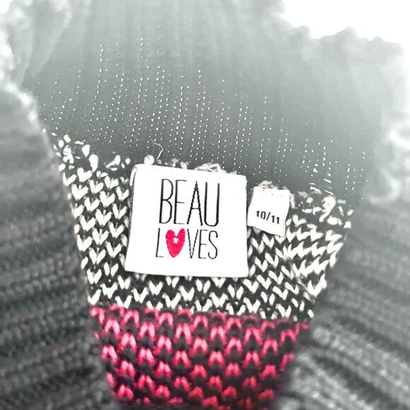 Beau Loves girls color block knit  sweater size 10/11 - Picture 6 of 8